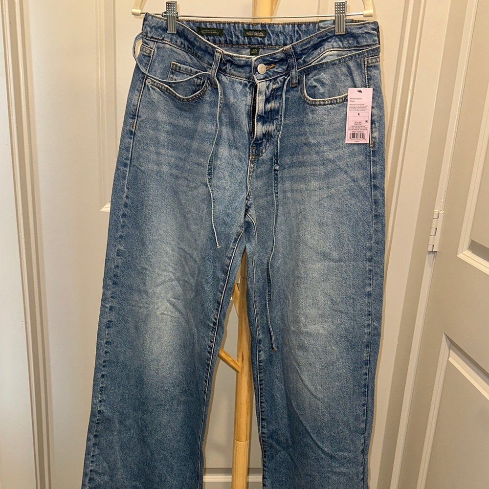 wild fable Light Blue High-Rise Wide-Leg Jeans